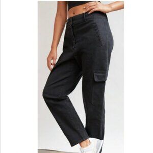 Wilfred Free Aritzia modern cargo high-rise black pants Sz 2
